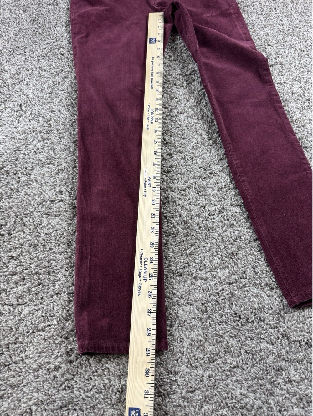 Anthropologie Pilcro and the letterpress Serif 27 Burgundy A at Corduroy Pants - Picture 5 of 9